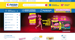 Desktop Screenshot of drogariasnissei.com.br
