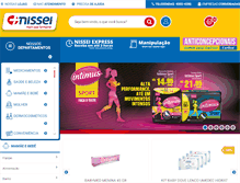 Tablet Screenshot of drogariasnissei.com.br